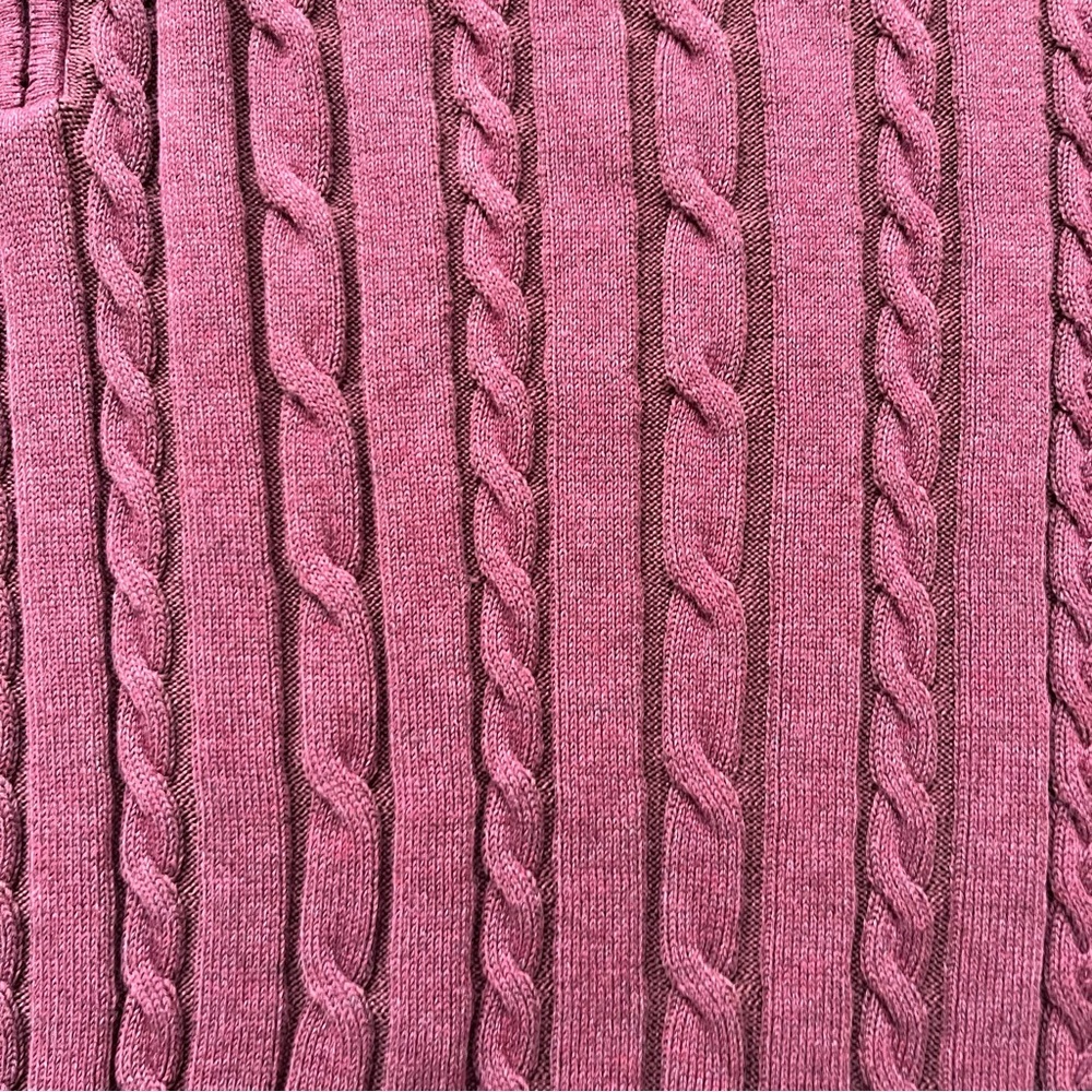 NWOT GymShark Cable Knit Cropped Sweater Pullover Organic Cotton Size M - Picture 9 of 9